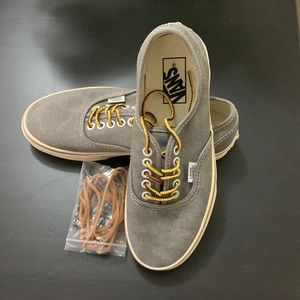 J Crew x Vans Washed Canvas Authentic Sneakers